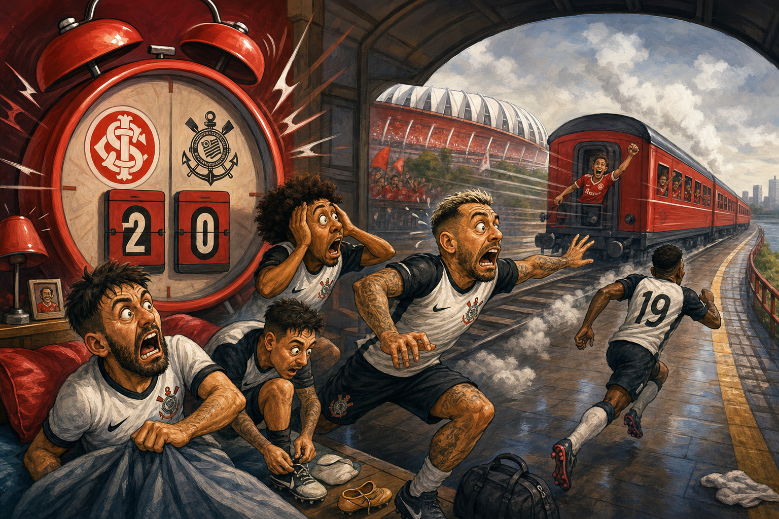 Corinthians venceu tarde demais: a classificação ficou no Beira-Rio
