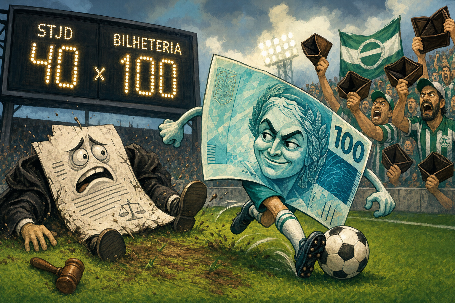 No Morumbis, até a liminar do STJD tomou um drible de R$ 60