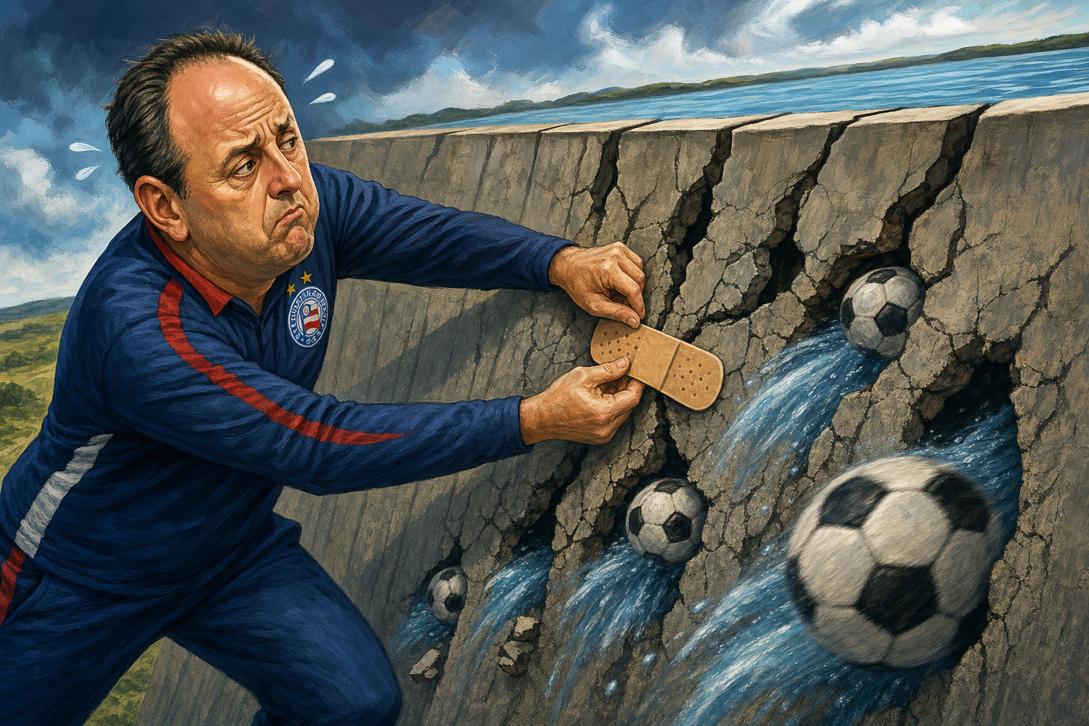 Três vantagens, nenhum álibi: a defesa do Bahia fez do empate um método