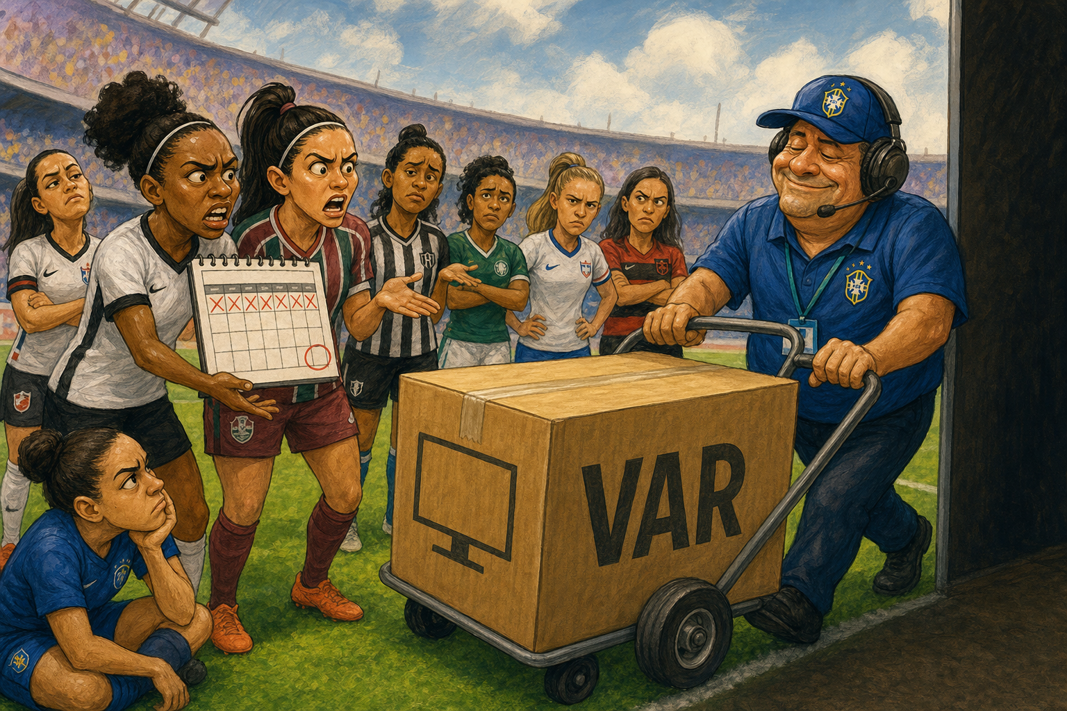 O VAR chegou ao mata-mata — pena que o Brasileirão Feminino começou meses antes