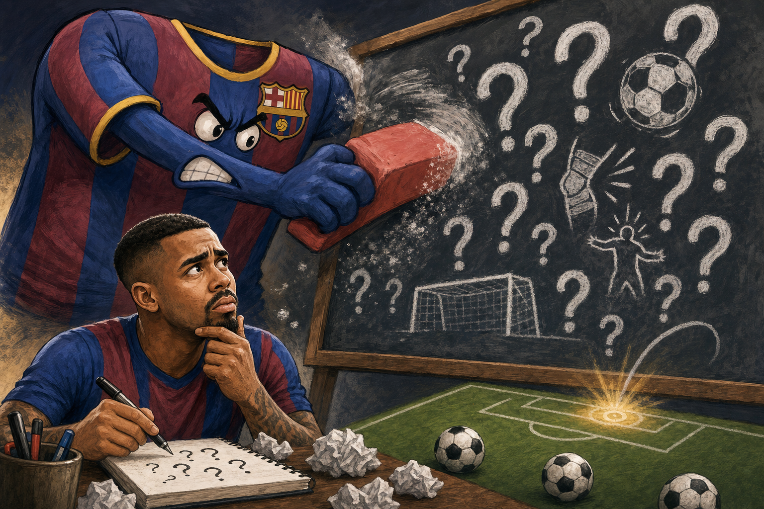 O Barcelona não deu salvo-conduto a Gabriel Jesus — deu sua última grande chance