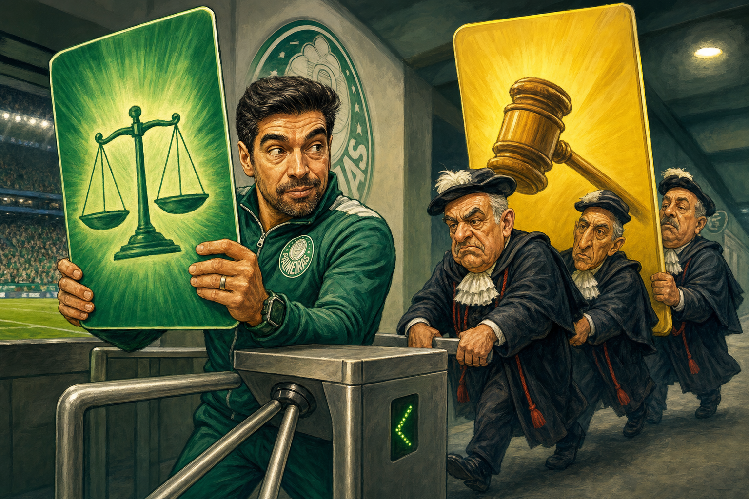 Abel chutou o microfone — e a conta caiu no colo do Palmeiras