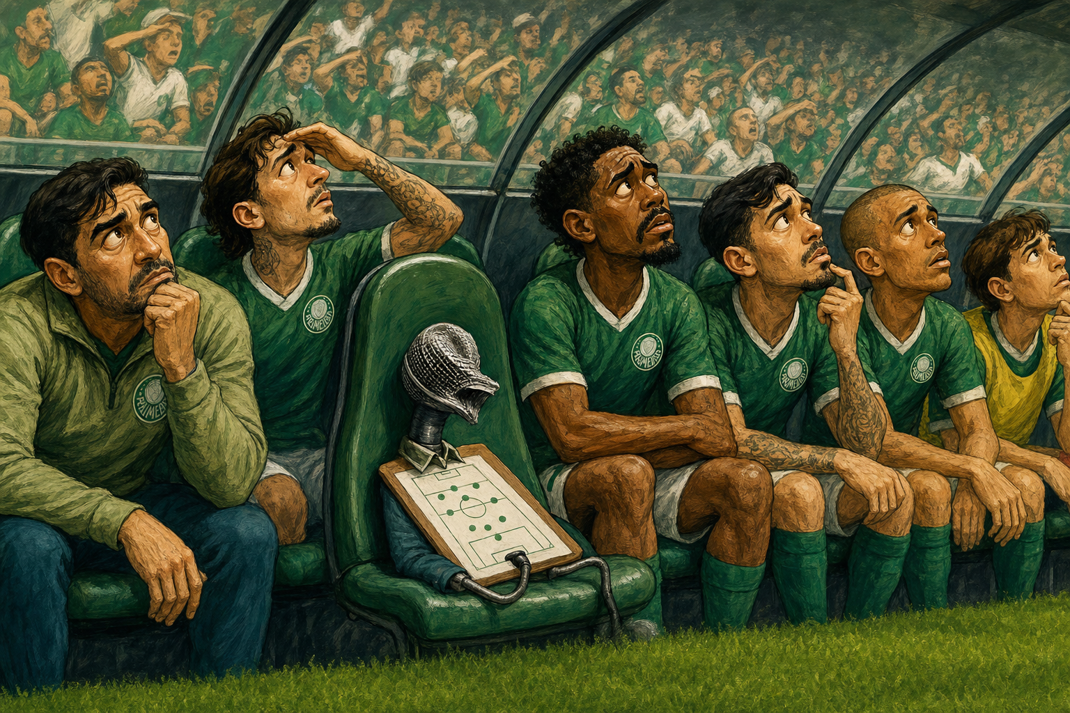 Abel chutou o microfone — e a conta caiu no colo do Palmeiras